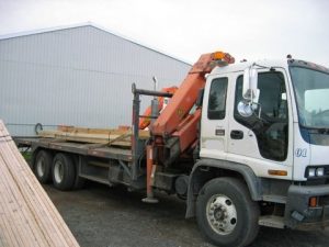 Camion boom truck GMC serie T 1999