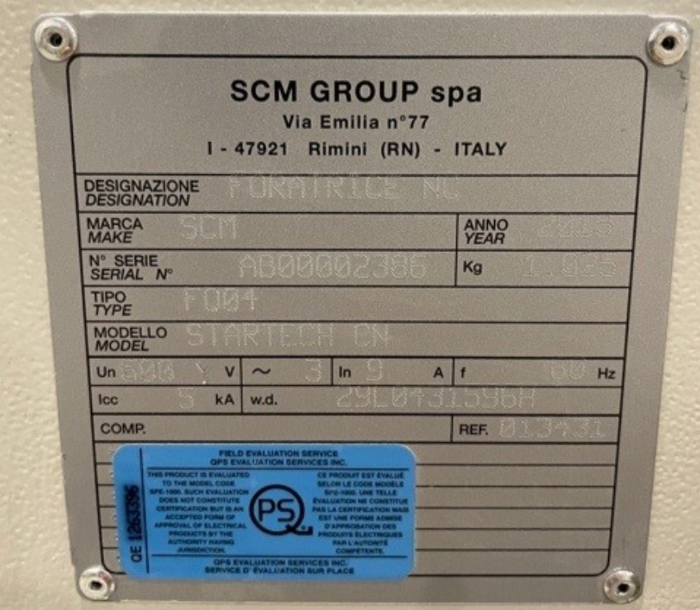 Perçeuse numérique SCM modèle Startech CN année 2018 NEUVE – Image 3
