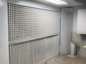 Chambre à peinture ouverte (spray boot)