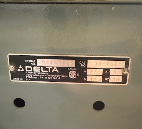 Engranaje Alimentador Delta 34-985 Tipo 1 | Pieza Original 1340382 Para Sierra De Mesa